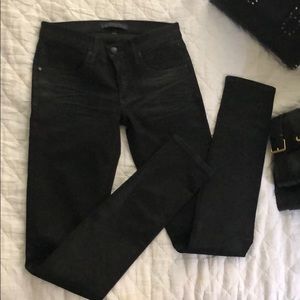 Juicy Couture black glittery jeans. Size 25